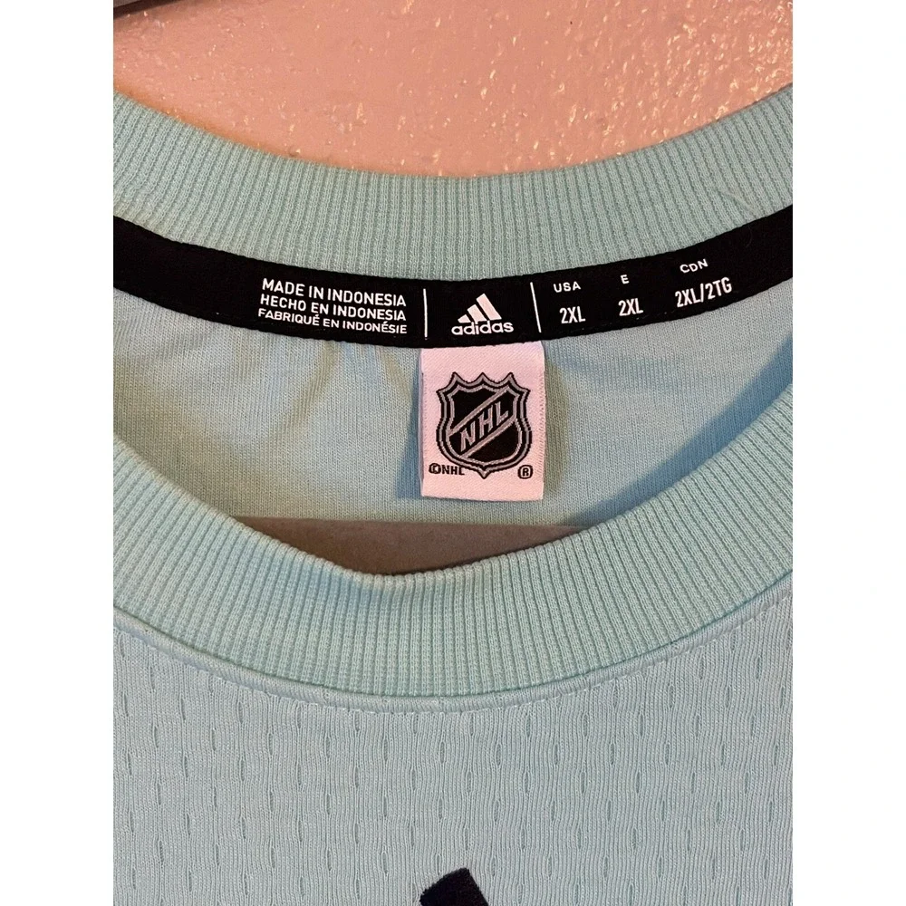 Men's 2XL NWOT Seattle Kraken NHL Adidas Crew Jersey‎ Sweater